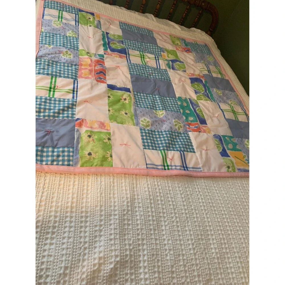 Handmade Crib Blanket Quilt